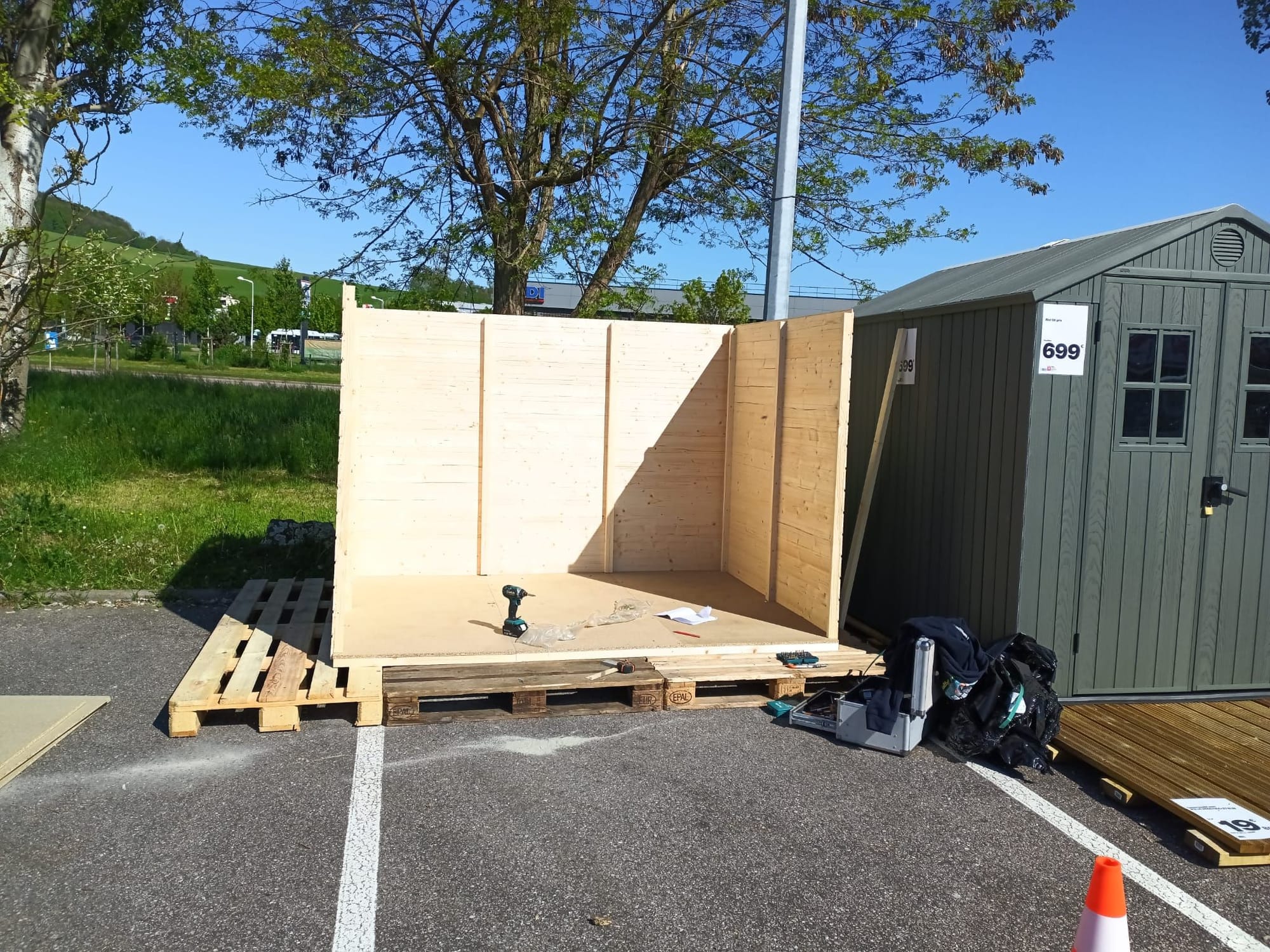 Montage cabanon Brico dépot