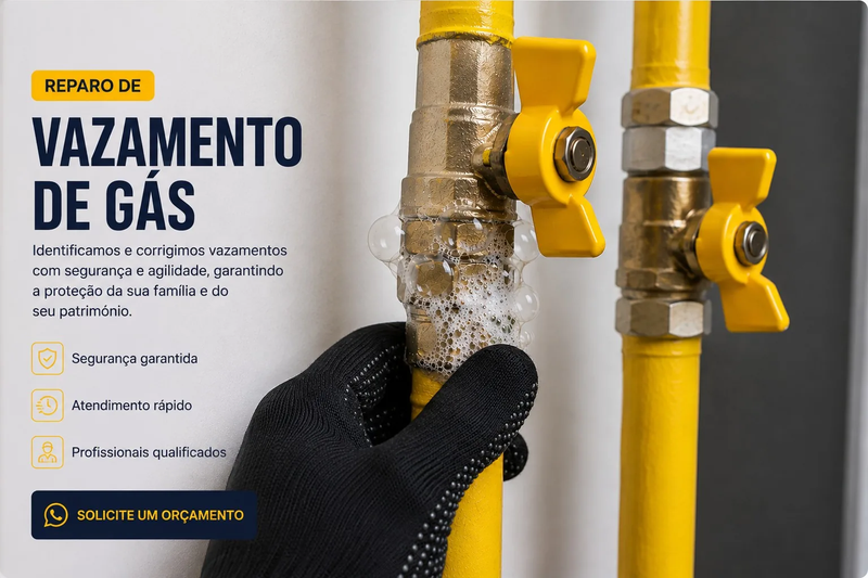 Reparo de Vazamento de Gás