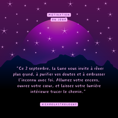 Panorama astrologique de la semaine du 1er au 7 septembre 2025