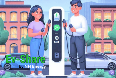 דוגמא א': עמדת טעינה משותפת בשיתוף פעולה עם ועד הבית