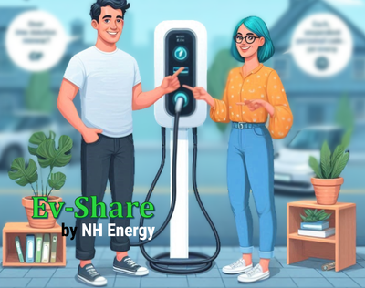 דוגמא ב': עמדת טעינה פרטית עם שיתוף בעלויות