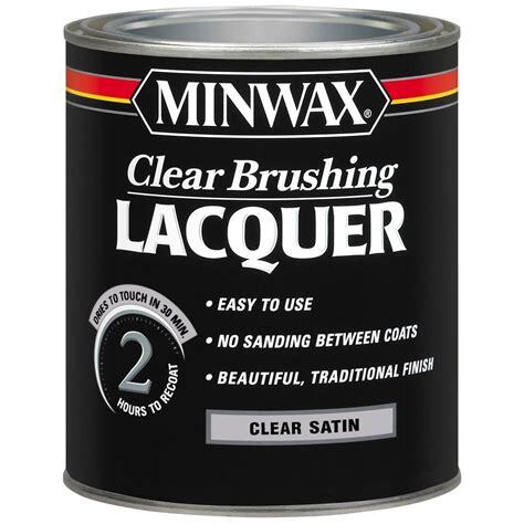 Minwax Clear Brushing Lacquer – A Glossy Finish