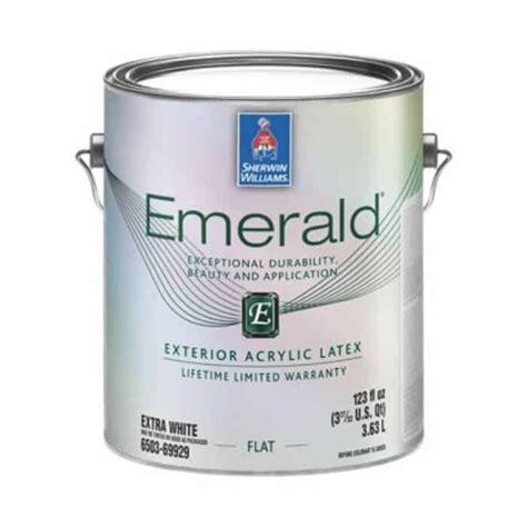 emerald exterior flat latex from sherwin williams