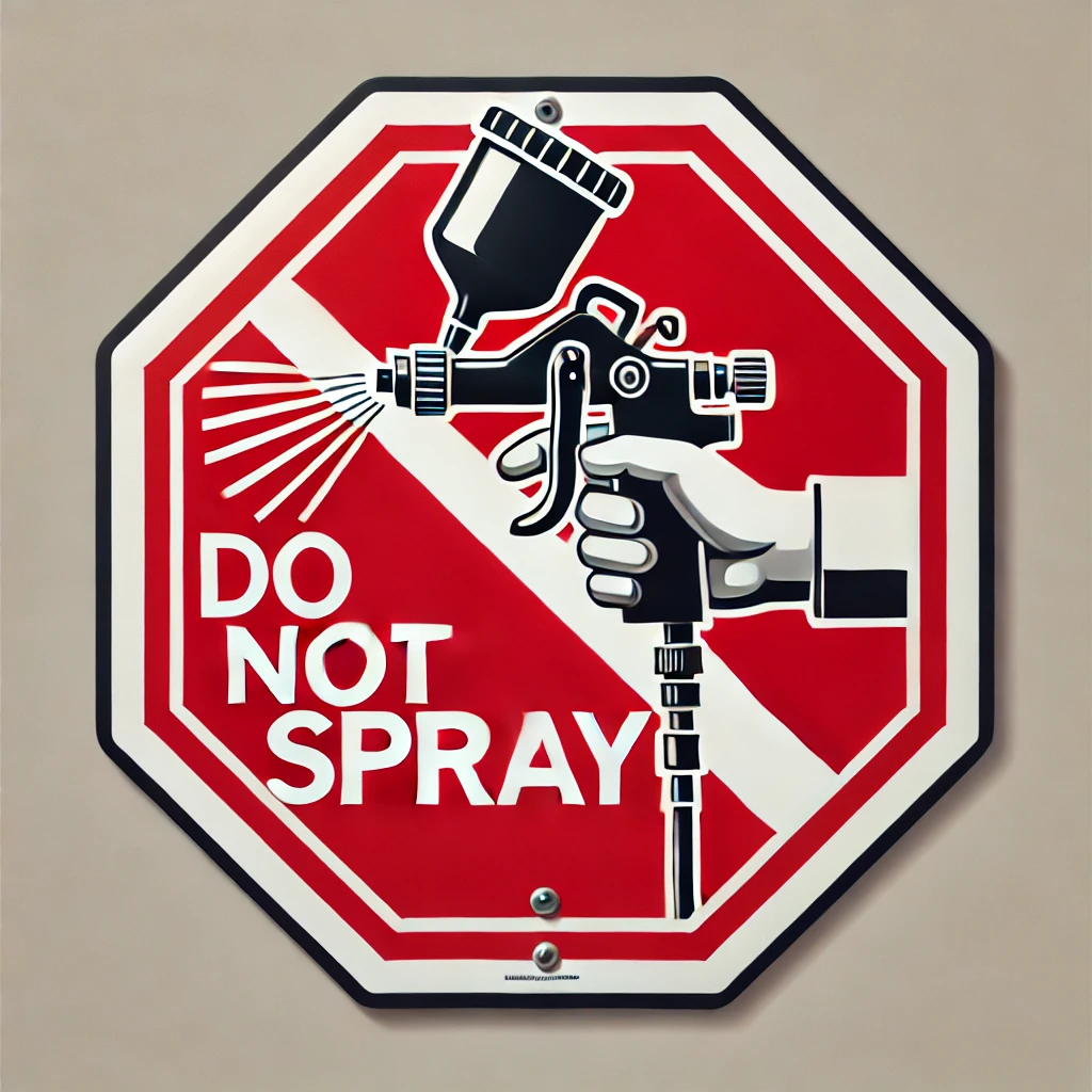 do not spray asbestos