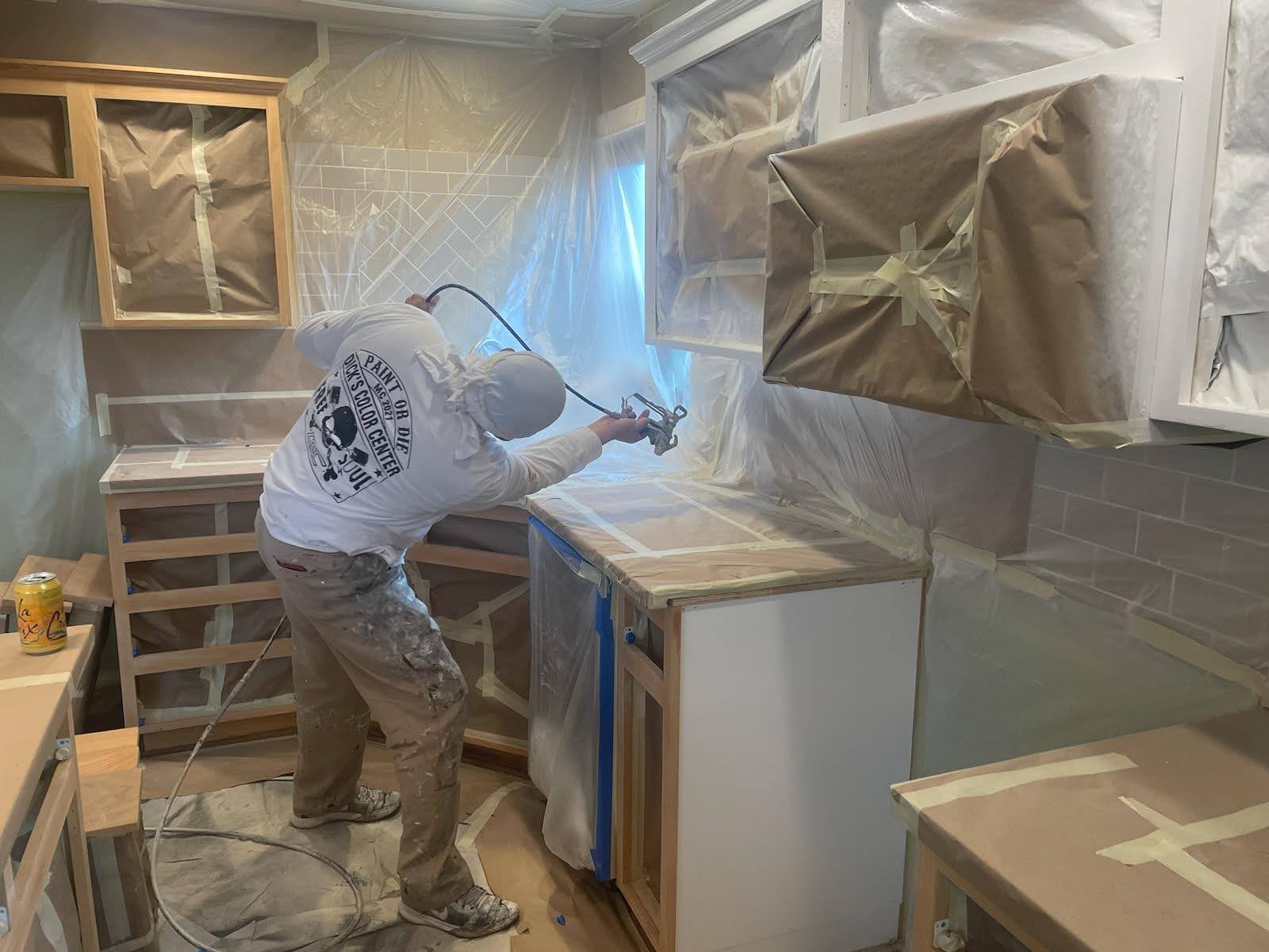 Spray finish on new cabinets portland oregon