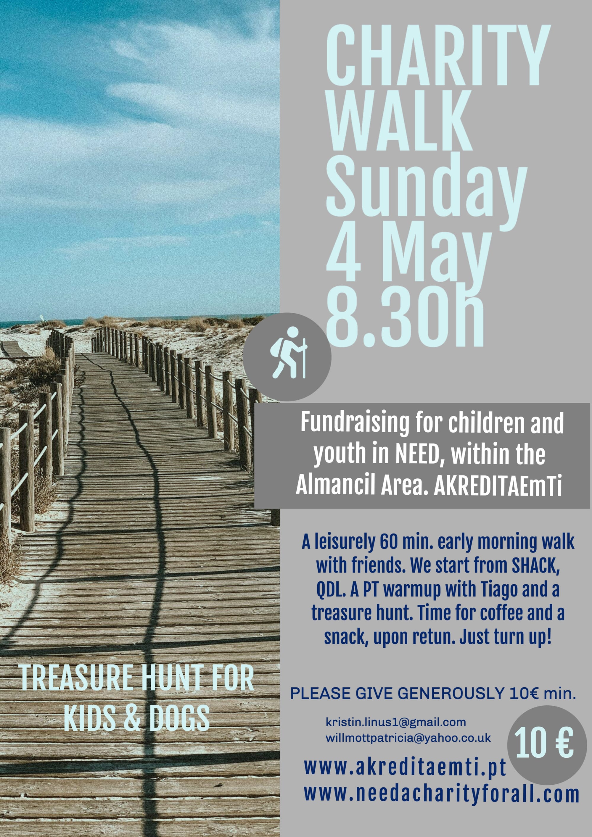 Charity Walk, 4 th of May 8.30 am
