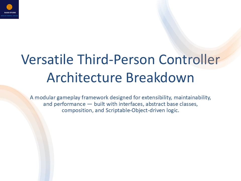Modular Third Person Framework System Architecture Preview