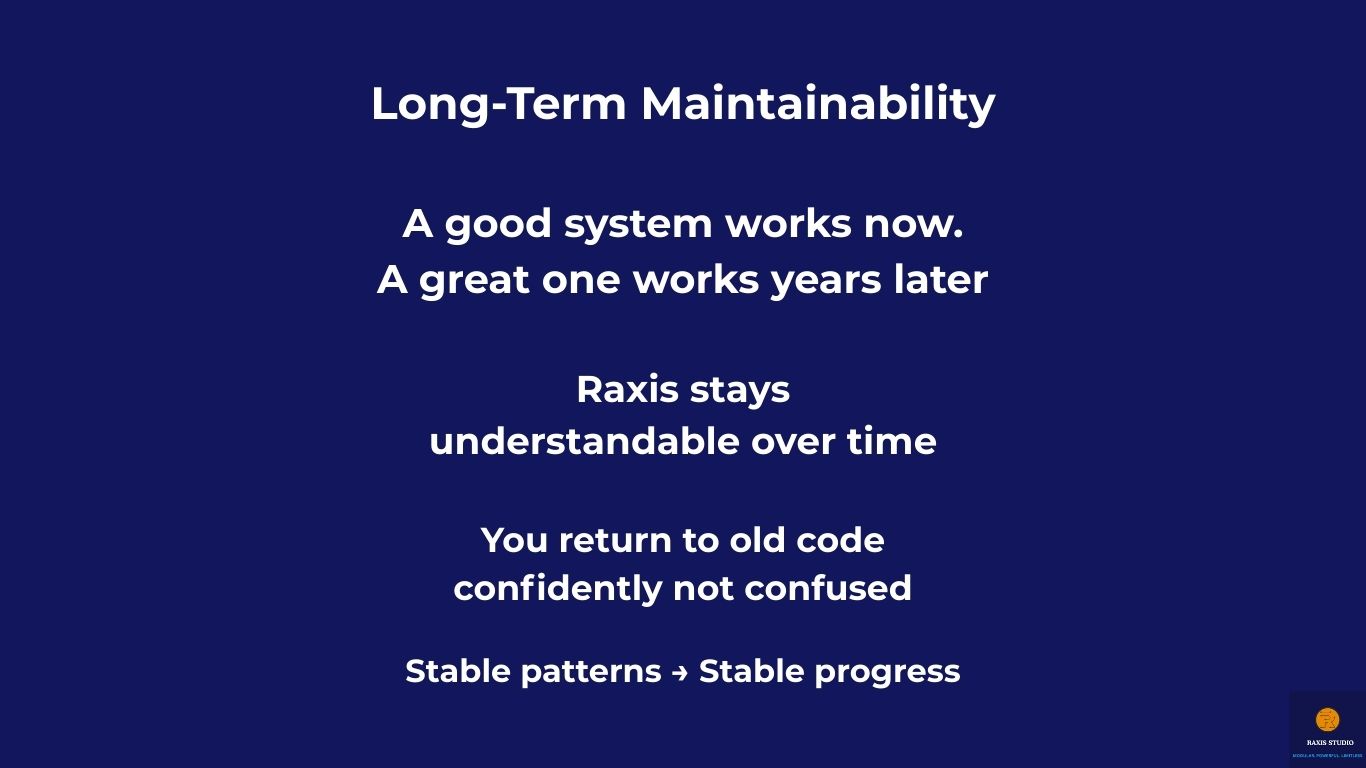 Long Term Maintainability