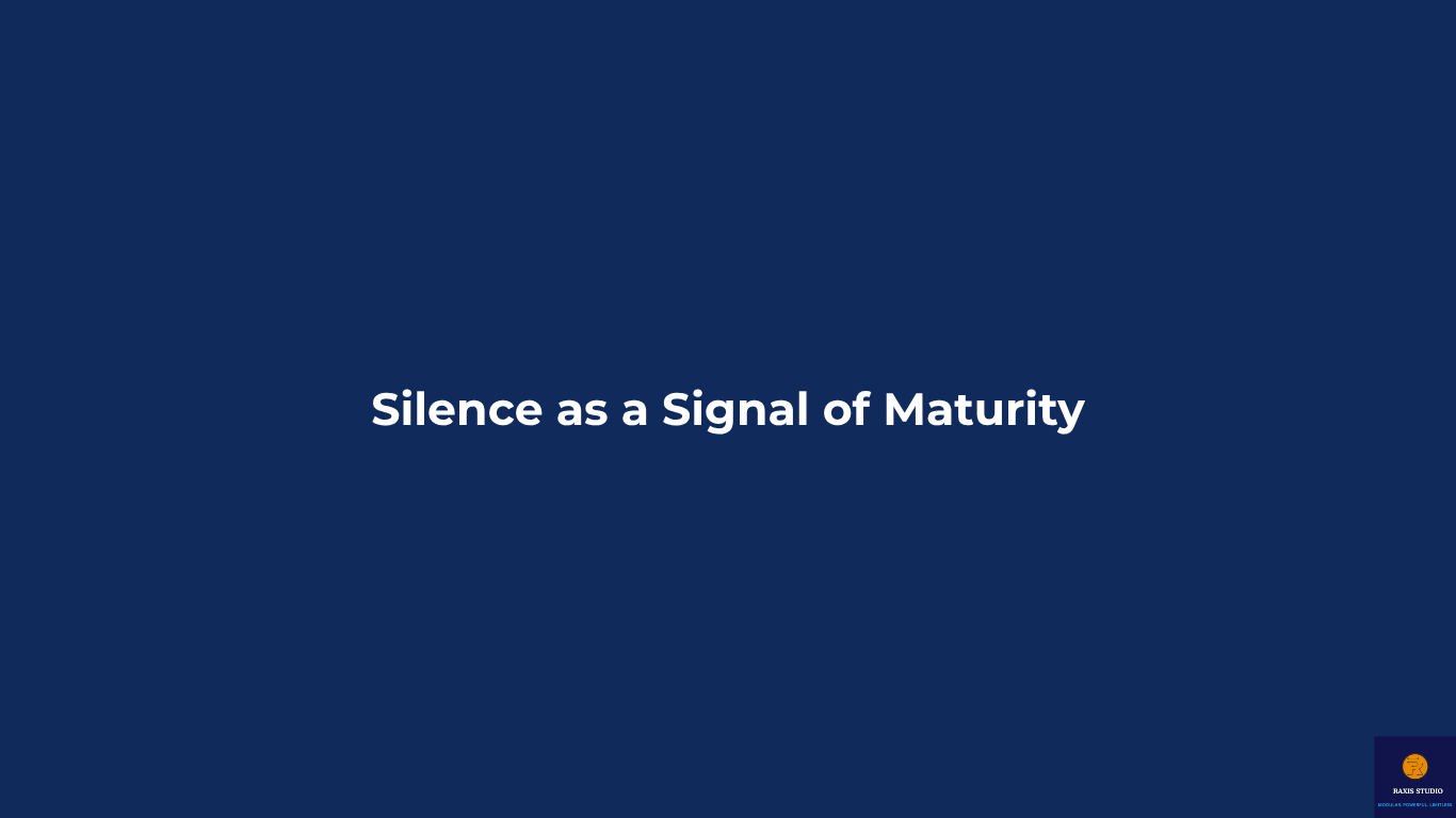 MTPSF Launch Preparation: Silence as a Mark of Maturity