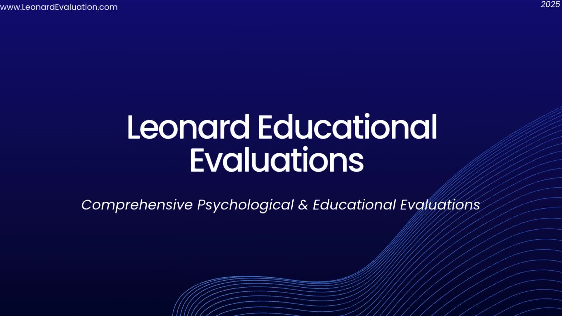 Leonard Educational Evaluations Video thumbnail