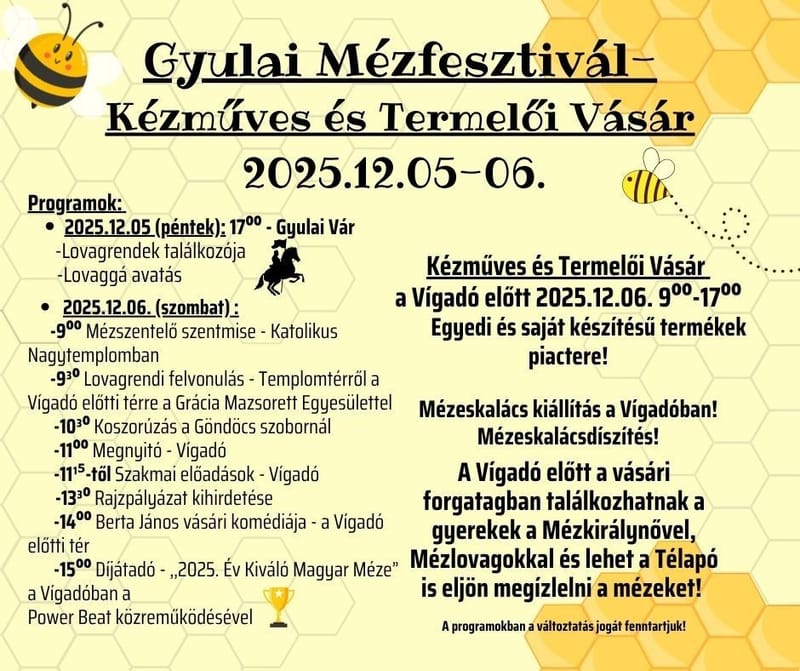 Gyulai mézfesztivál - December 6.