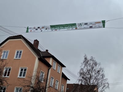 Werbekampagne über Weihnachten 2024 - Geh nicht fort, kauf im Ort!