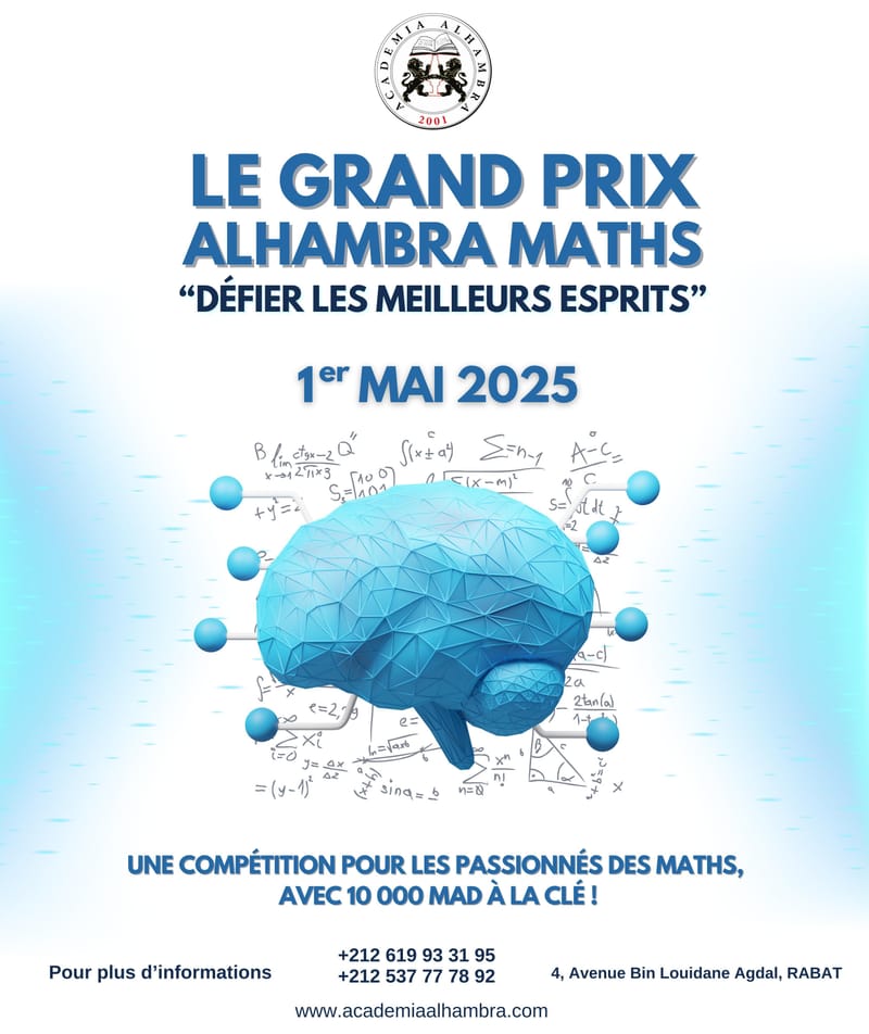 Le grand prix ALHAMBRA MATHS spécial pour les bacheliers #2èmeannéebac