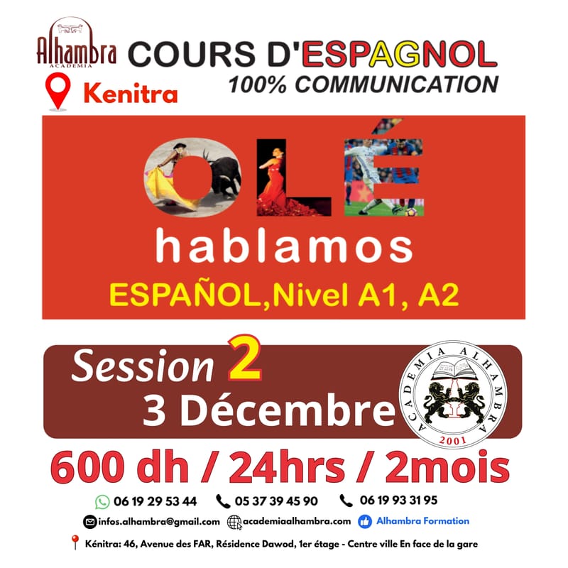 COURS DE LA LANGUE ESPAGNOLE KENITRA SESSION 2 - Copier