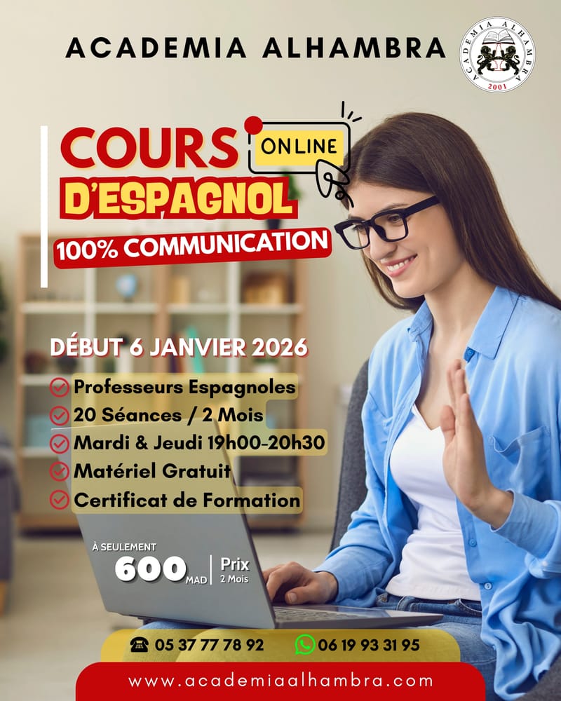 COURS D'ESPAGNOL EN LIGNE