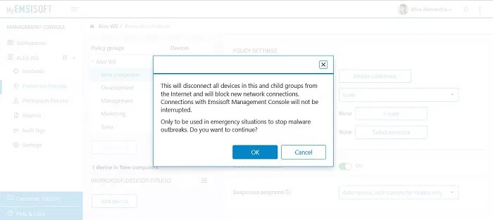 Neograničene sigurnosne politike