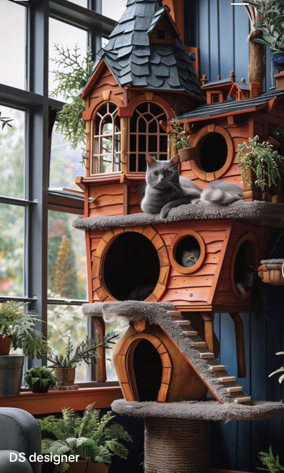 fancy cat house