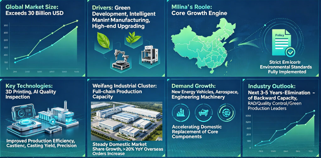 2026 Investment Casting Industry News: Green & Intelligent Dual Drive Accelerates High-end Domestic Replacement