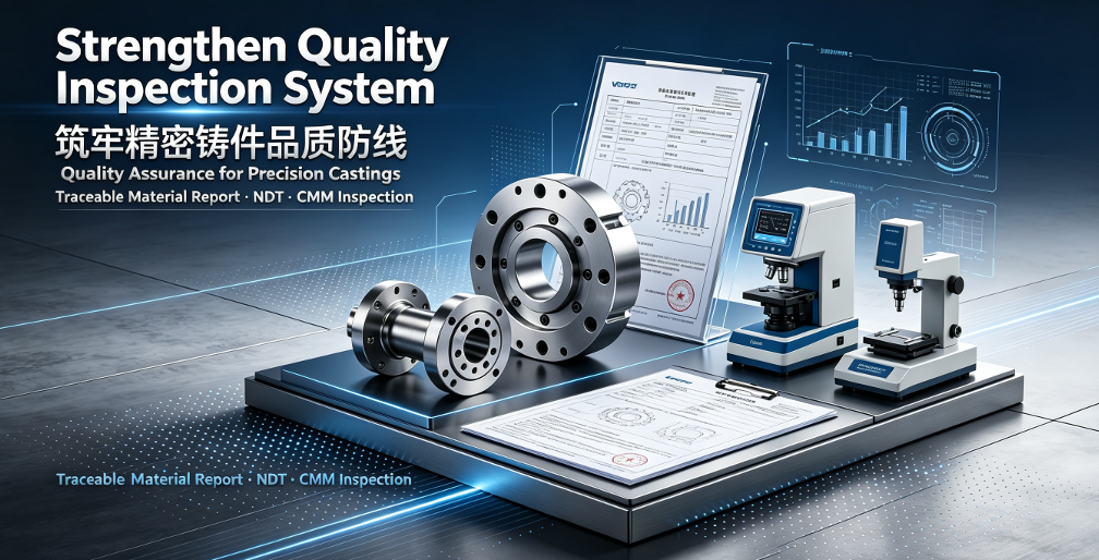 Strengthen Quality Inspection System to Consolidate Quality Assurance for Precision Castings