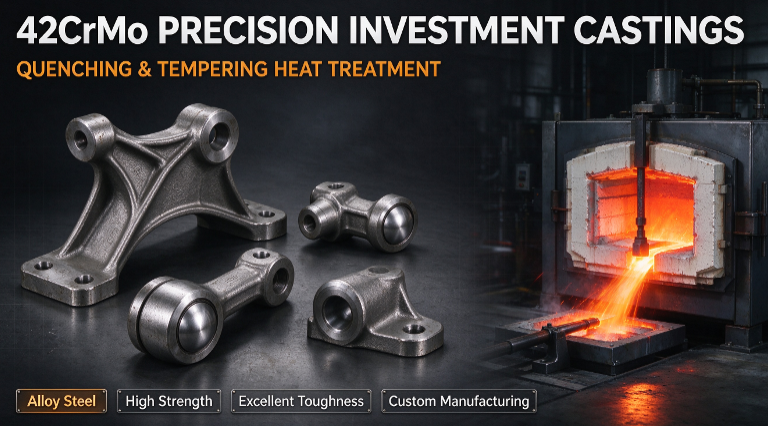 Can 42CrMo investment castings undergo quenching and tempering heat treatment?