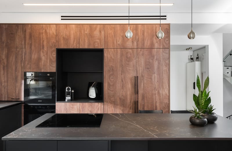 מטבח בגווני שחור