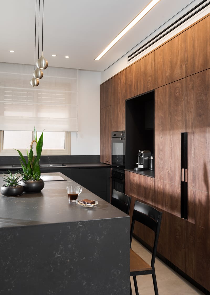 מטבח בגווני שחור