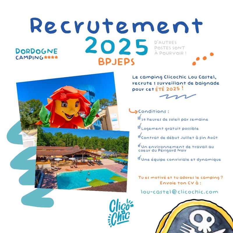 Créations graphiques pour le camping CLICOCHIC Lou Castel