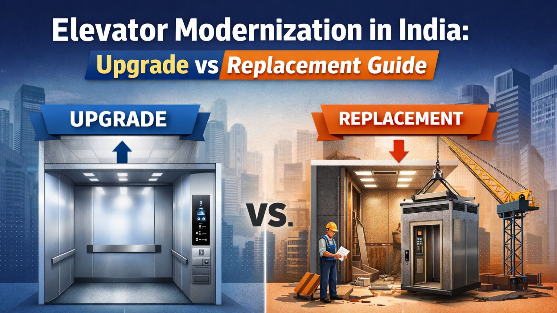 Elevator Modernization in India: Upgrade vs Replacement Guide