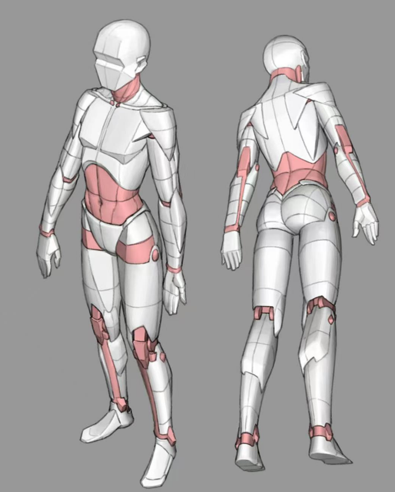 More structures of action figures