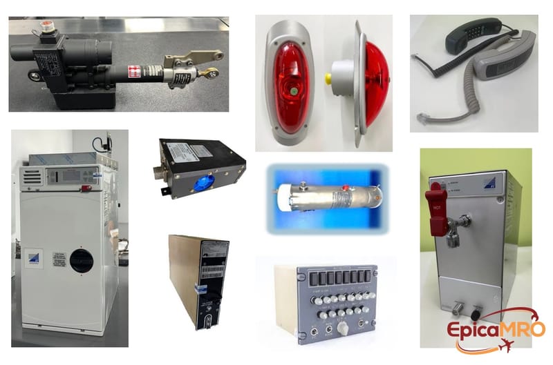 Accesories, Instruments, Galley and Aircarft Cabin Components