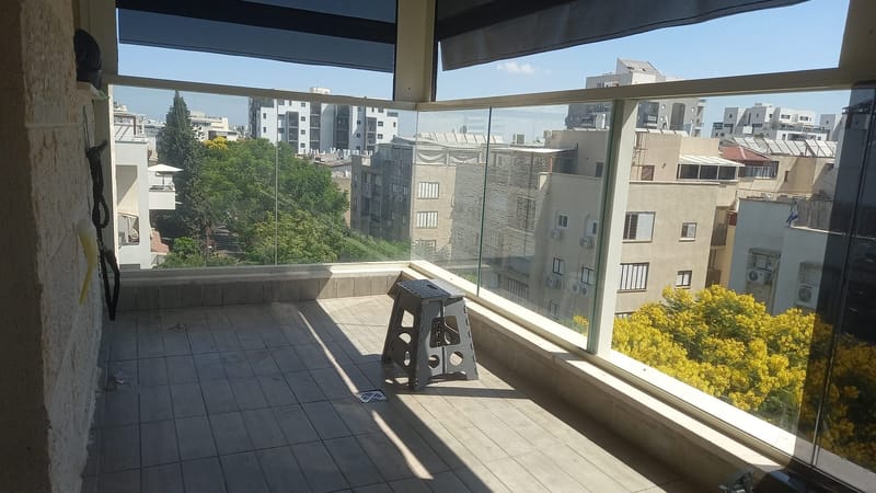 ציפוי ננו-קרמי 15% למרפסת שמש בפתח תקווה