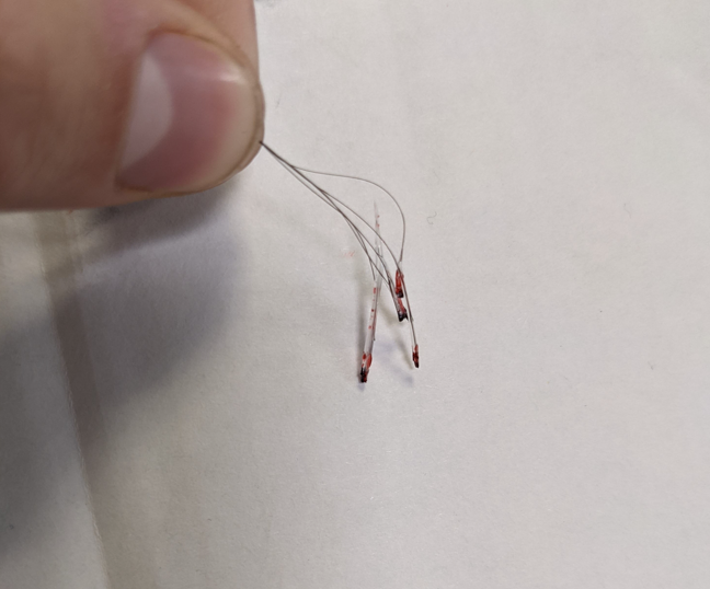 Ripped out hair strands