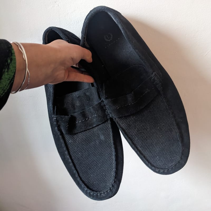 Shoes "they are incredibly long and curly"