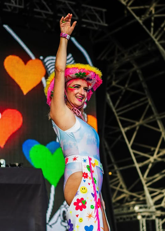 Designing & making a pair of custom chaps with matching cowboy hat, gloves & boots for the legendary Amy Zing (founder of Margate Pride & Sink the Pink)