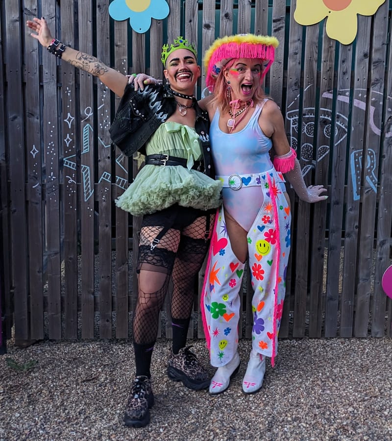 Designing & making a pair of custom chaps with matching cowboy hat, gloves & boots for the legendary Amy Zing (founder of Margate Pride & Sink the Pink)