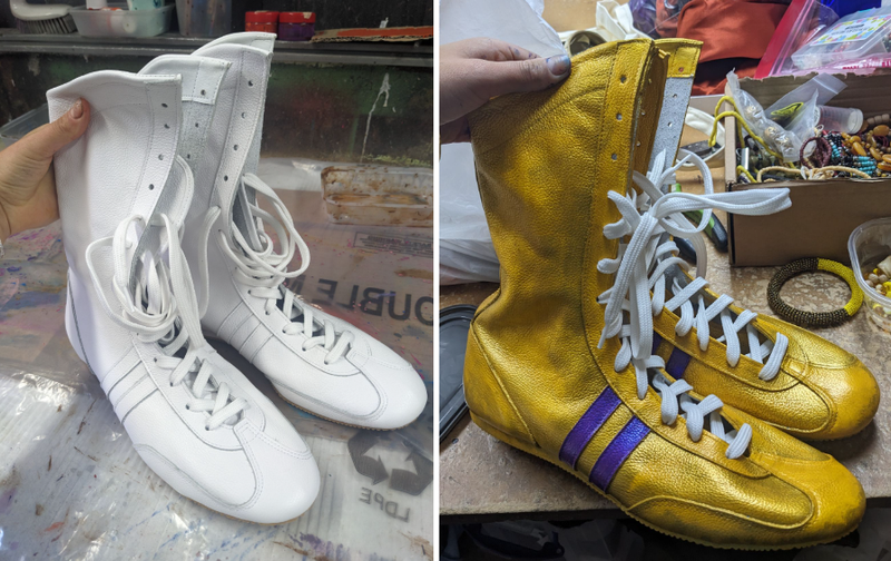 Recolouring & some aging effects on shoes