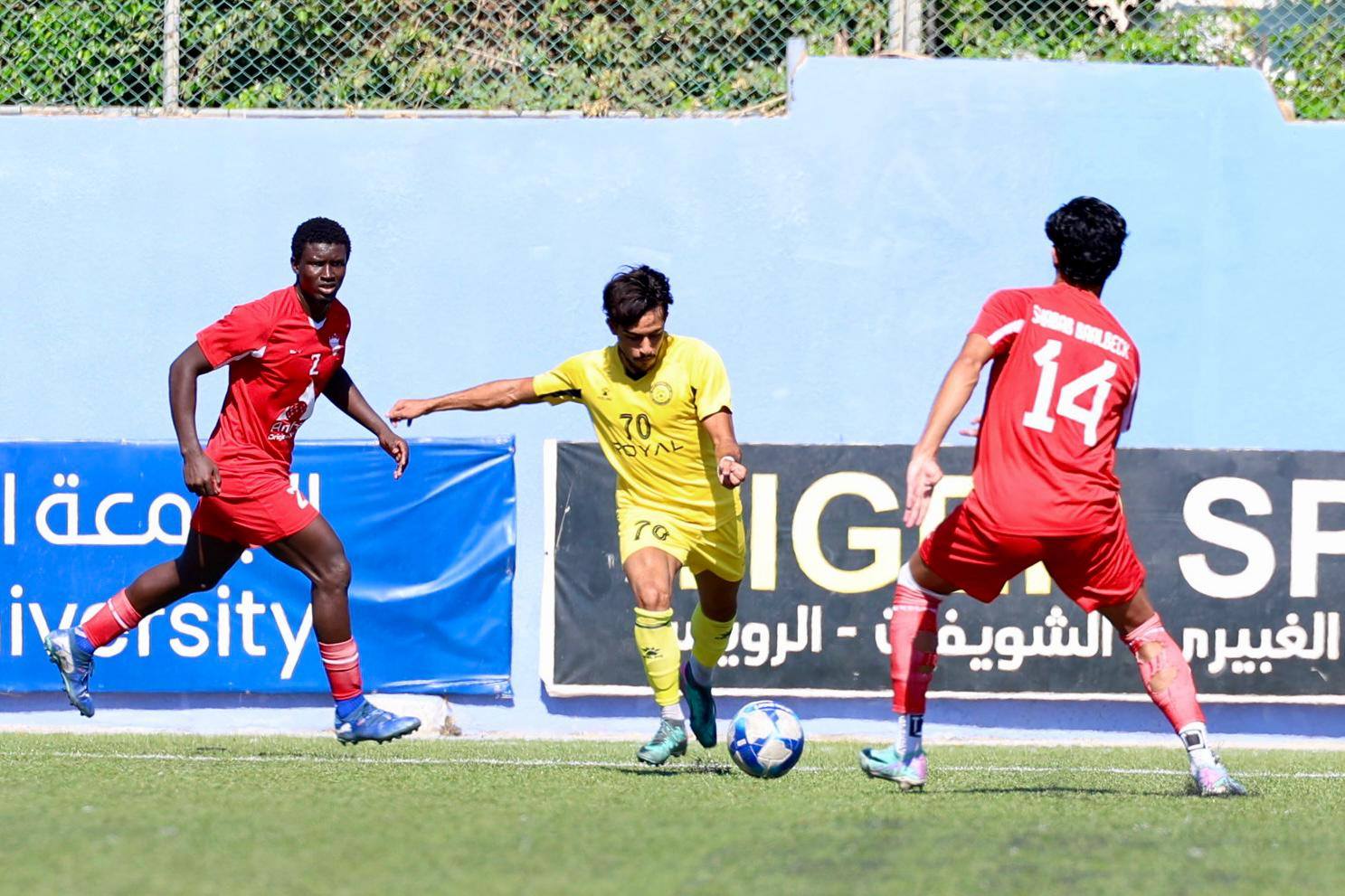 خسارة ثقيلة للراسينغ وتجمع شباب بعلبك يودع رسميا دوري الاضواء .