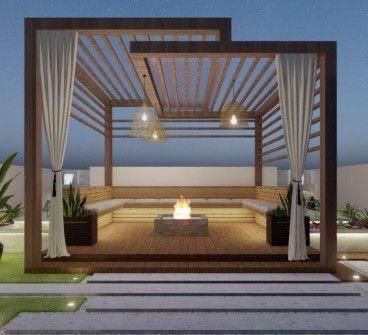أفكار مميزة لتصميم البرجولات في الحدائق والفيلات