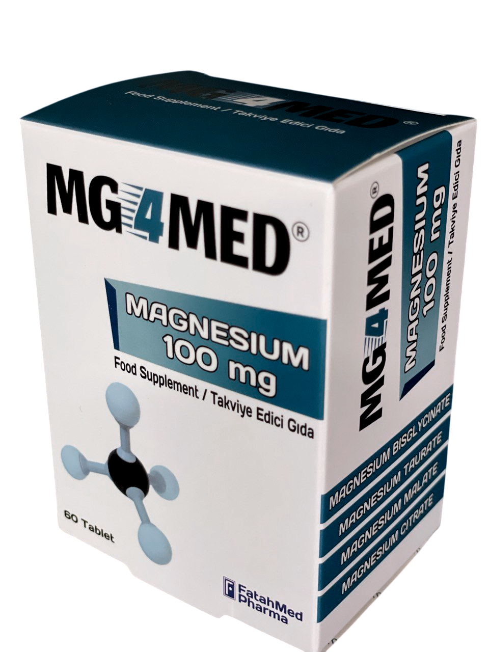 MG 4 Med – Mix of 4 Magnesium Types for Muscle and Nerve Health