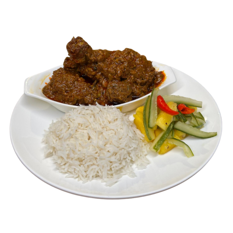 CHICKEN RENDANG W/RICE
