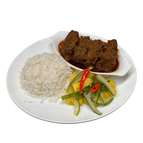 PORK RENDANG W/RICE