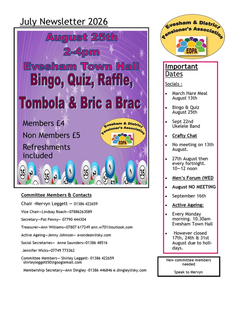 August Newsletter