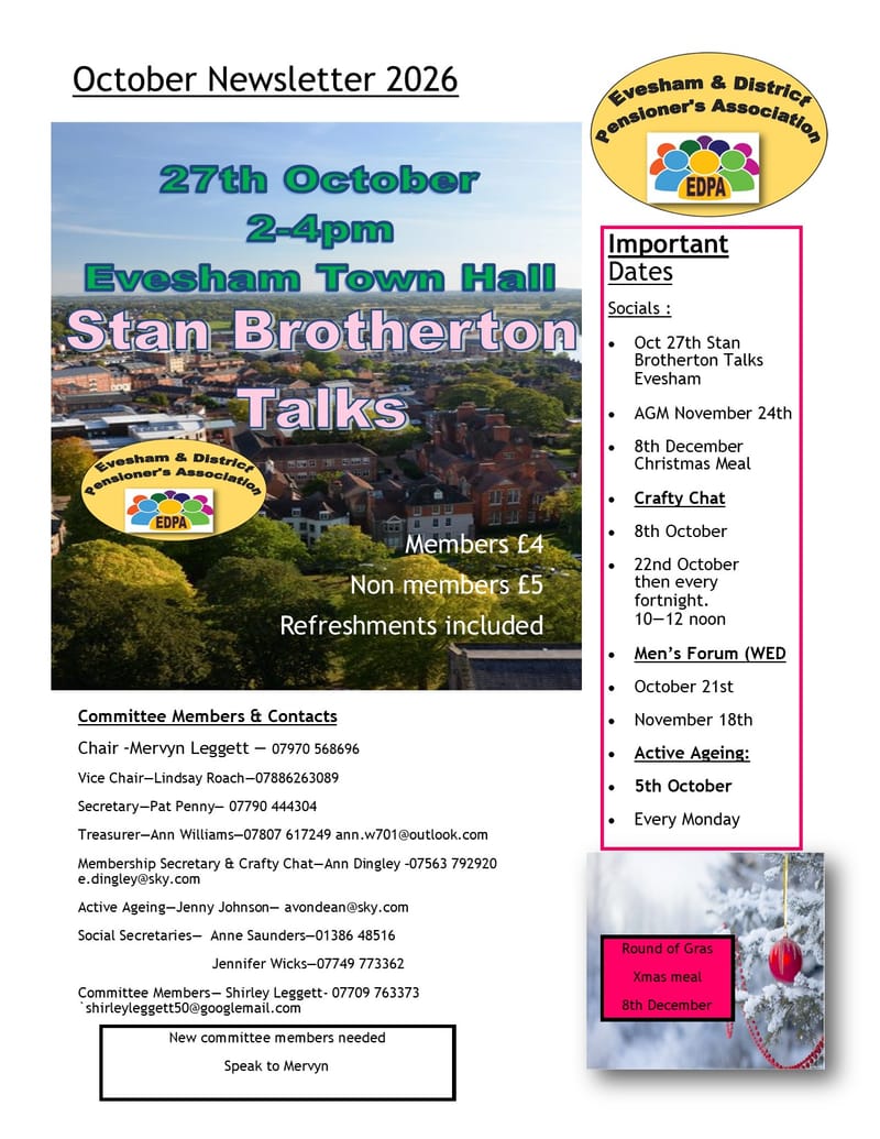 October Newsletter