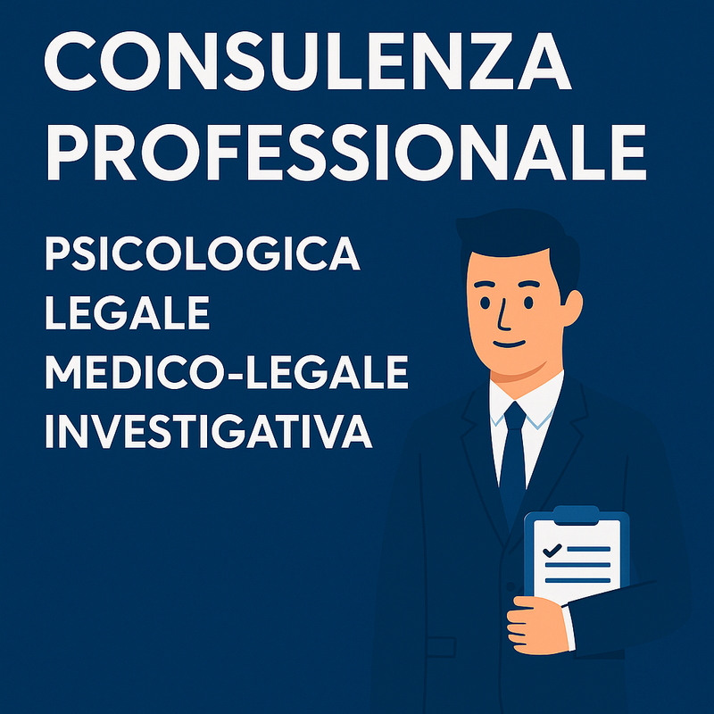CONSULENZA PSICOLOGICA, LEGALE, MEDICO LEGALE, INVESTIGATIVA