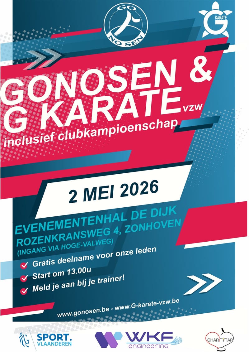 Gonosen & G-karate inclusief clubkampioenschap.