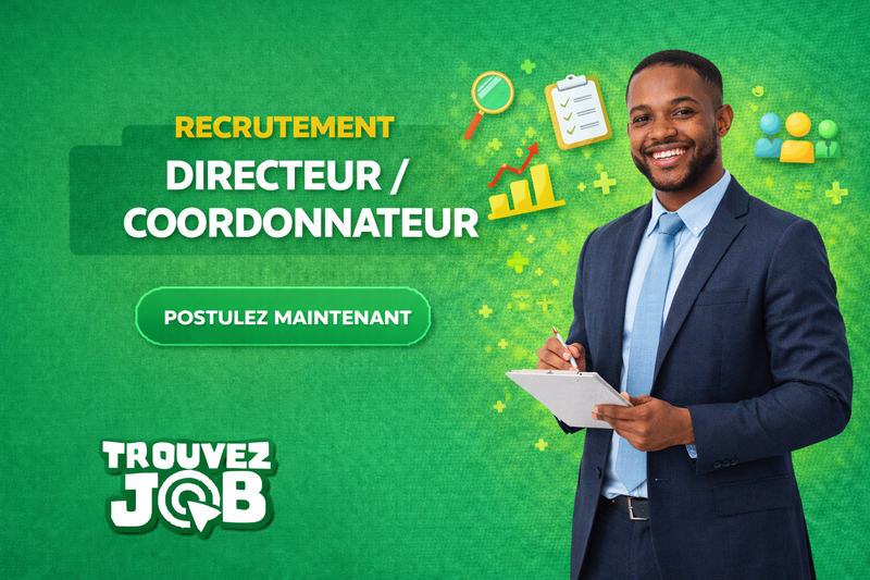 📌 Offre d’emploi – Coordonnateur(trice) de Bureau de Projet