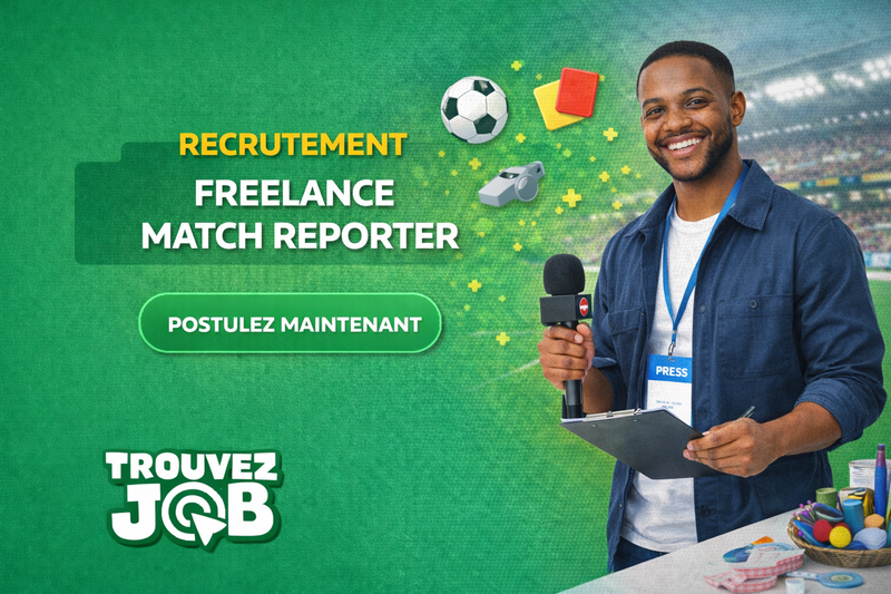 📌 Offre – Freelance Match Reporter – Football: 40€/match