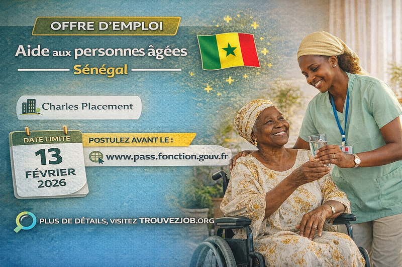 👵 Offre – Aide aux personnes âgées – Sénégal Employeur : Charles Placement