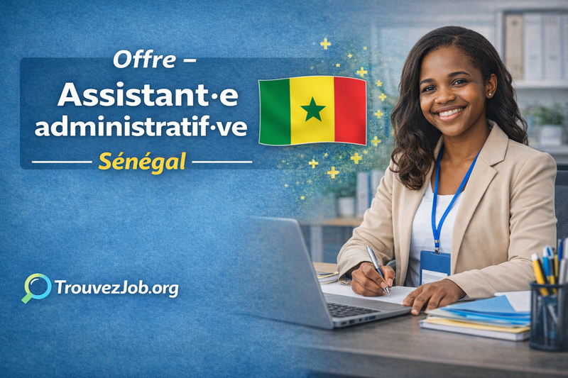 🗂️ Offre – Assistant administratif – Sénégal