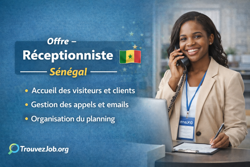 📞 Offre – Standardiste – Sénégal